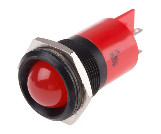 63-6583-49　RS PRO红色指示器，12 V直流，22mm安装孔尺寸，焊点终止　206-766