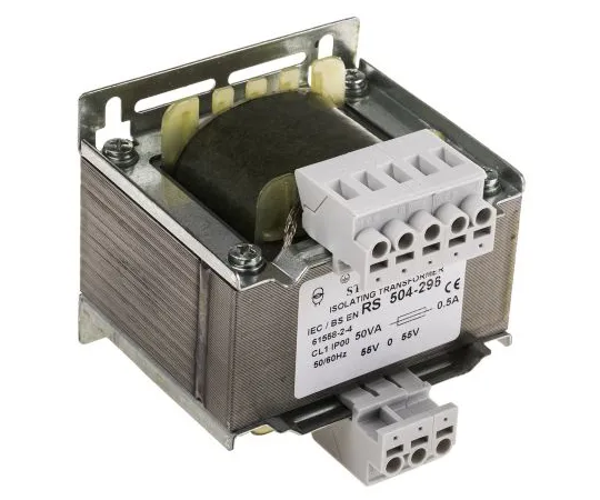 63-6680-22　RS PRO50VA隔离变压器，230 V交流电，245 V交流电，400 V交流电，415 V交流电初级1倍，±55V交流电二级　504-296