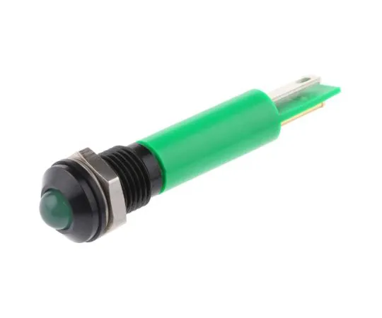 63-6587-95　RS PRO绿色指示器，24 V交流/直流，8毫米安装孔尺寸，紧固件，焊条终止，IP67　212-200