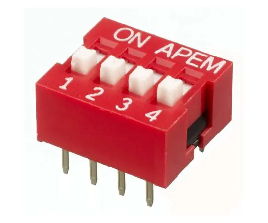 63-5158-94　4通孔DIP开关SPST,提升执行器　NDS-04-V