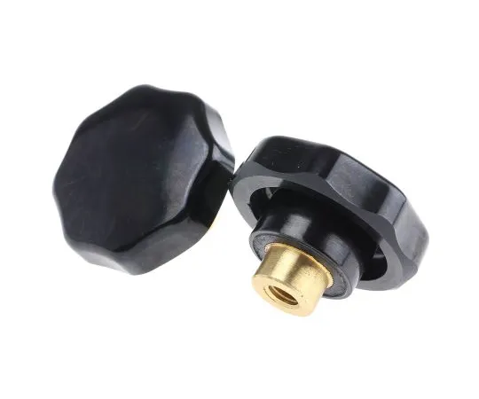 63-6717-21　RS PRO Black Multiple Lobs Clocking Knob,M8　686-171