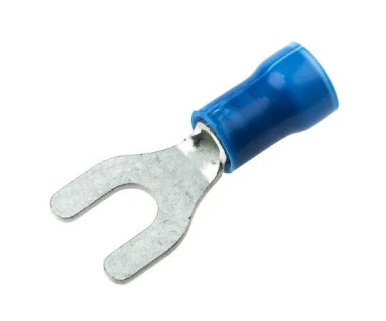 63-6735-61　Y-Shaped Crimp Terminal Stud Size M4 Blue 1 to 2.6 mm 2 16 AWG to 14 AWG　34166