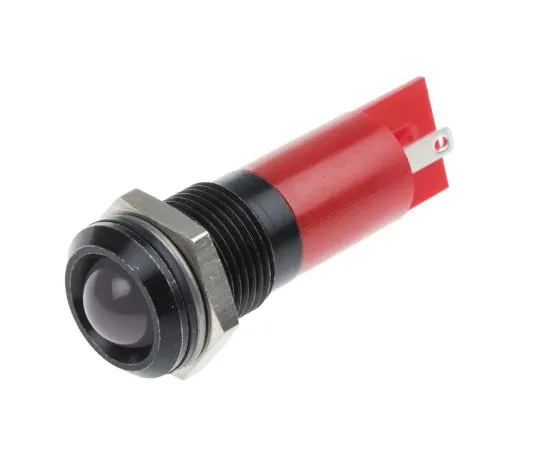 63-6581-54　RS PRO红色指示器，24 V交流/直流，14mm安装孔尺寸，焊点终止，IP67　203-896
