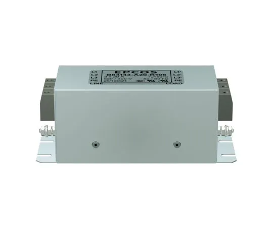 63-6658-17　RFI Filter 3-Phase 20 A Flange Mount 3.1 mA 1 Stage 3.3 mΩ UL 1283　B84143A0020R106