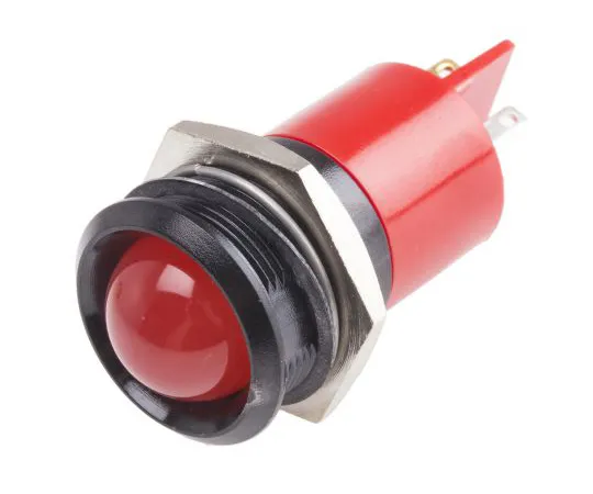 63-6587-42　RS PRO红色指示器，24 V交流/直流，22mm安装孔尺寸，焊点终止　211-459