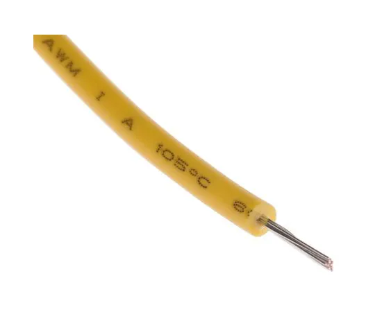 63-5156-21　RS PRO黄钩钢丝UL1015, 0.2 mm 2, 600 V 24 AWG, 100 m　872-4622