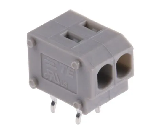 63-6880-71　Substrate Terminal Block 3.81 mm Pitch 1 Row 2 Pole Gray　2834088-1