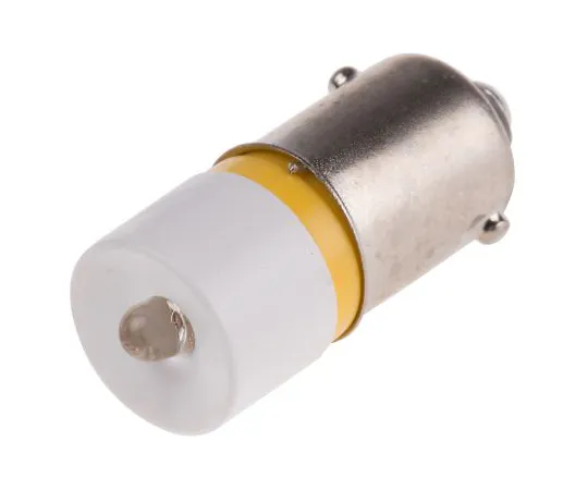 63-6586-93　LED反射器灯泡，BA9s,黄色，单芯片，10毫米直径，48V交流/直流电。　210-787