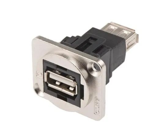 63-5173-42　RS Pro 2端口直板安装母版USB 2.0 A USB适配器　907-5637