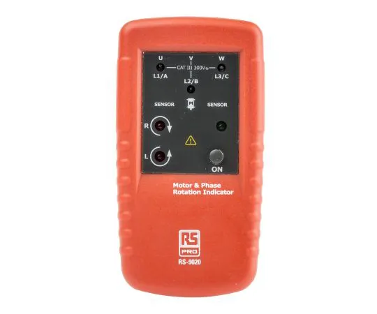 63-6880-62　RS PRORS9020相位旋转测试仪，CAT III 300 V,最大400Hz,最大400Vac　123-1932