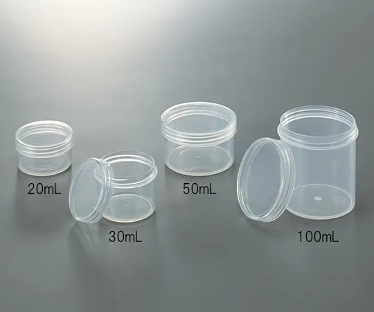 3-5086-01　塑料罐 (透明) 20mL　10164