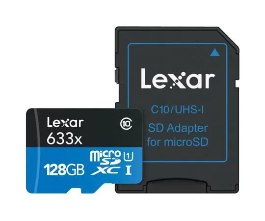 63-7001-30　Lexar 128 GB MicroSDXC Card Class 10、UHS-1U1　LSDMI128BBEU633A