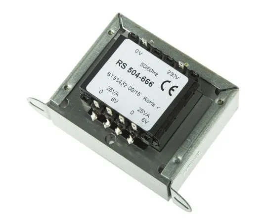 63-6680-67　RS PRO50VA2输出机箱安装变压器，6V交流　504-666