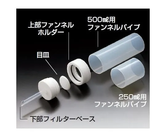 64-3681-77　SANPLA®氟塑料过滤器支架，漏斗管，容量250mL　20160
