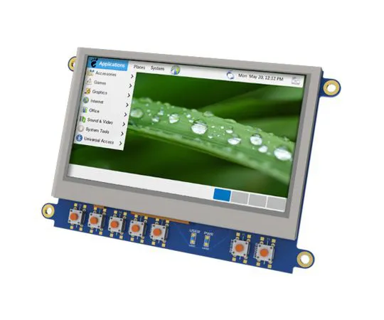 63-5142-24　4DSystems4DCAPE-43TTFT LCD彩色显示屏/触摸屏，4.3英寸，480 x 272像素　4DCAPE-43T