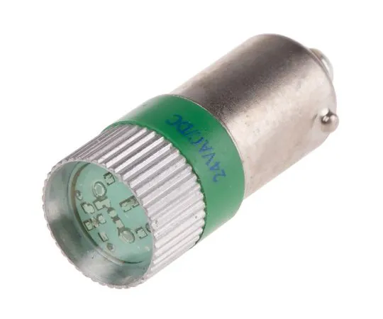 63-6583-47　LED反射器灯泡，BA9s,绿色，多芯片，10毫米直径，24V交流/直流。　206-722