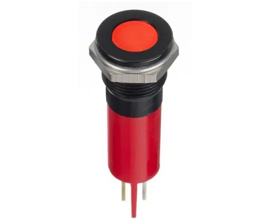 63-6950-40　RS PRO红色指示器，12 V直流，12mm安装孔尺寸，紧固件，焊条终止，IP67　124-6398