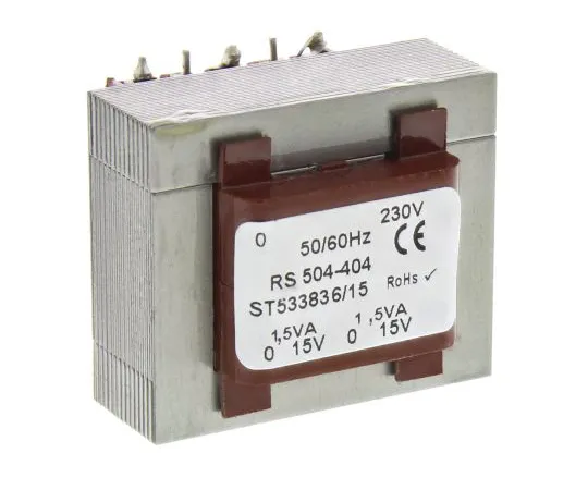 63-6680-30　15V交流2输出通过孔型PCB变压器，3VA　504-404