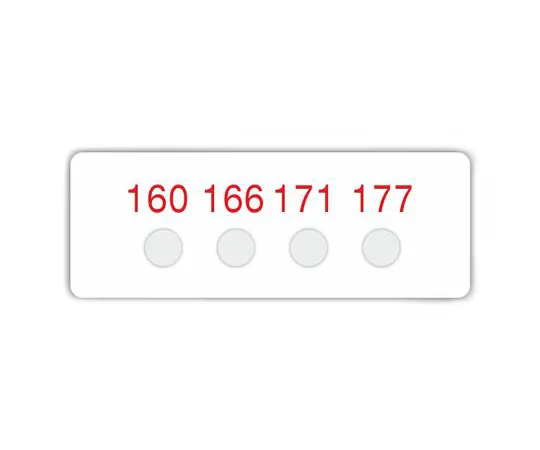63-6701-65　RS PRO非可逆温敏标，160°C~224°C,4级　552-630
