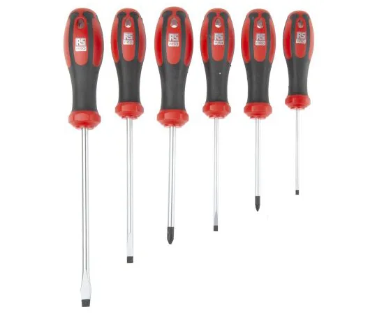 63-6979-25　RS Pro Standard Pozidriv,开槽螺丝刀套装6件　125-3102