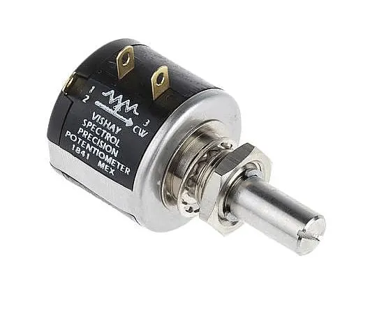63-5148-55　Vishay 1 Gang 10旋转缠绕电位器，直径6.35 mm。轴，10kΩ，±5%，2W,线性534-1-1-103　534-1-1-103