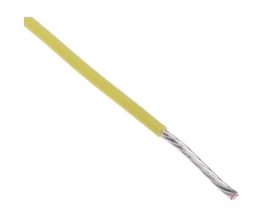 63-5141-91　RS PRO PTFE设备线材0.22 mm 2 CSA,黄色25 m卷筒　841-7346