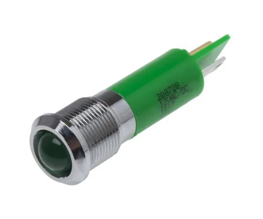 63-6585-32　RS PRO绿色指示器，12 V, 12mm安装孔尺寸，焊点终止，IP67　208-728