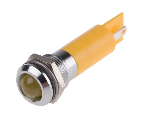 63-6584-16　RS PRO黄色指示器，230 V交流电，12mm安装孔尺寸，标签终止，IP67　207-292