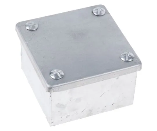 63-6706-68　RS PRO Steel Galvanised Adaptable Box,8Knockout 75mm x 75mm x 50mm 20/25mm Knockout尺寸　563-898