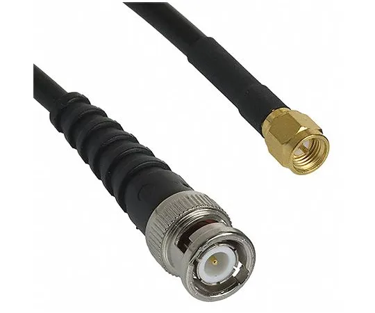 63-5162-77　夹紧式连接器从男SMA到男BNCRG-58同轴电缆，50Ω，415　415-0037-024