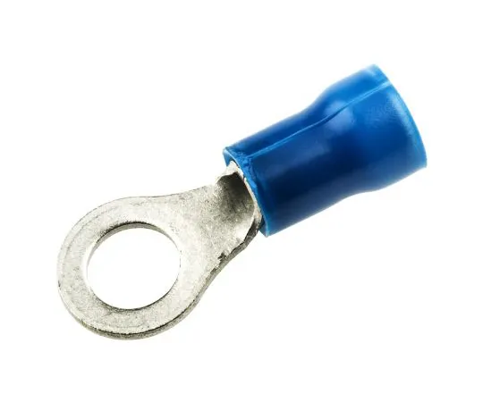 63-6735-59　Insulated Round Crimp Terminal Plastic Grip Inner Diameter: 5 mm Stud Diameter: M5 Blue 16 AWG　130102