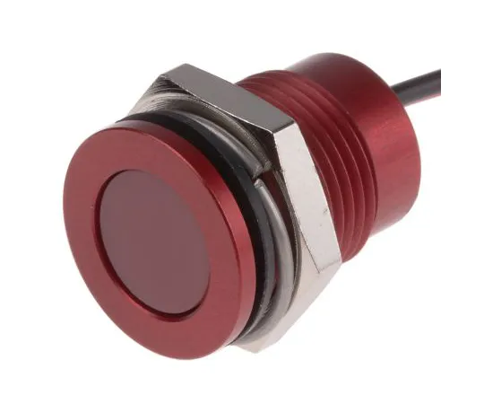 63-6780-56　RS PRO红色指示器，24 V直流，14mm安装孔尺寸，导线终止，IP67　111-6569
