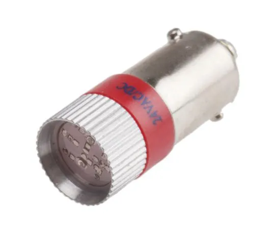 63-6585-68　LED反射器灯泡，BA9s,红色，多芯片，10毫米直径，24V交流/直流。　209-276