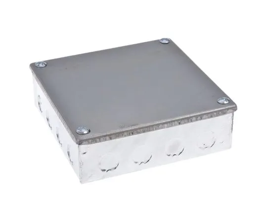 63-6706-70　RS PRO Steel Galvanised Adaptable Box, 12 Knockout 150mm x 150mm x 50mm 20/25mm Knockout尺寸　563-911