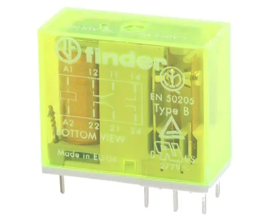63-6546-08　Finder50系列DPDT非锁定继电器PCB安装，110V直流线圈，8A　50.12.9.110.1000