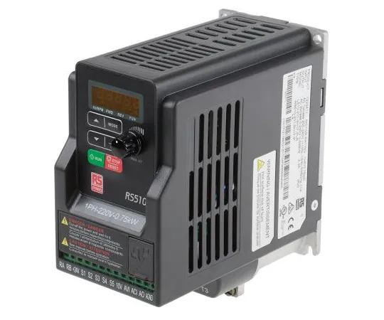 63-6831-85　RS PRO逆变器驱动，1相输入，0.01→599Hz输出，0.75 kW, 230 V ac, 11 A　122-3411