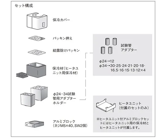 65-0580-61　试管铝块设置PSL型-2500 B:24 x 4件
