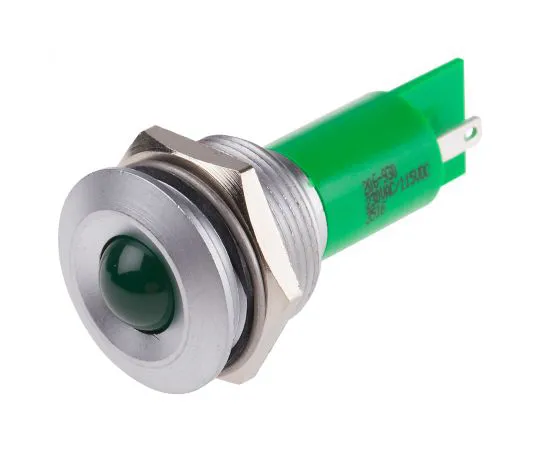 63-6583-62　RS PRO绿色指示器，115 V直流，230 V交流，19.5mm安装孔尺寸，标签终止　206-930