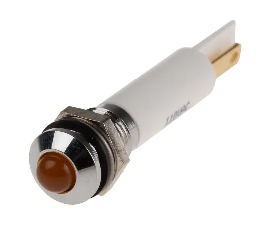 63-5144-98　RS PRO橙色指示器，110 V交流电，8毫米安装孔尺寸，焊条终止，IP67　846-2718