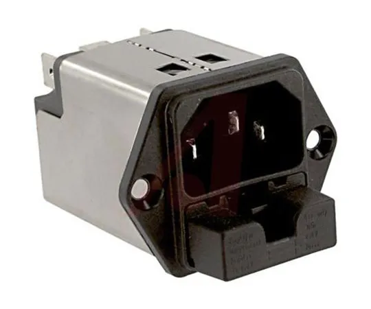 63-5160-04　Schurter C 14面板安装IEC连接器男性，6 A, 250 V ac,保险丝尺寸5 x 20 mm　5220.0623.1
