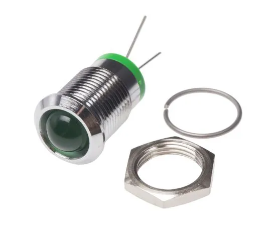 63-6585-94　RS PRO绿色指示器，2V直流，14mm安装孔尺寸，铅针终止　209-591