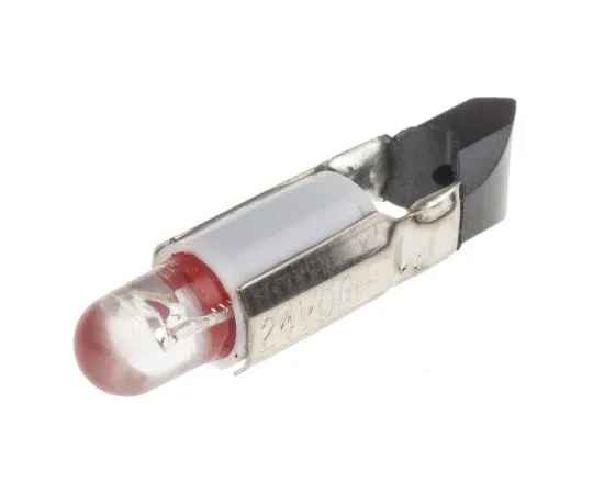 63-6586-33　LED反射器灯泡，电话幻灯片，红色，单芯片，5.5毫米直径，24V交流/直流。　210-052