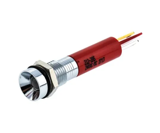 63-6588-15　RS PRO红色指示器，24 V交流/直流，8毫米安装孔尺寸，焊点终止，IP67　212-395