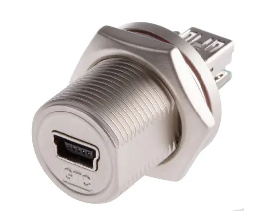 63-6829-39　RS PRO,直板，面板安装，插座类型B USB连接器　122-3027