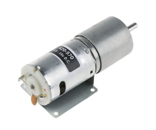 63-6642-32　RS PRO拉丝齿轮直流齿轮电机，19.35 W,6→15 V, 59 Ncm,4rpm,6mm轴径　420-570