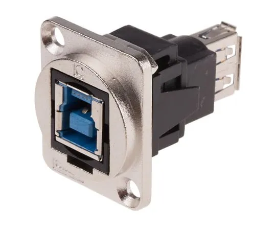 63-5173-40　RS Pro 2端口直板安装女性，男性版本USB 3.0 A, USB 30亿 USB适配器　907-5624