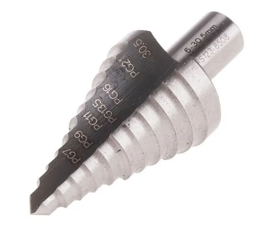63-6911-31　RS PRO HSS步进钻头6mmx 30.5mm　123-8508