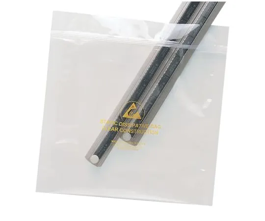 63-6867-36　消散透明拉链包，75×125毫米，100个　122-9158