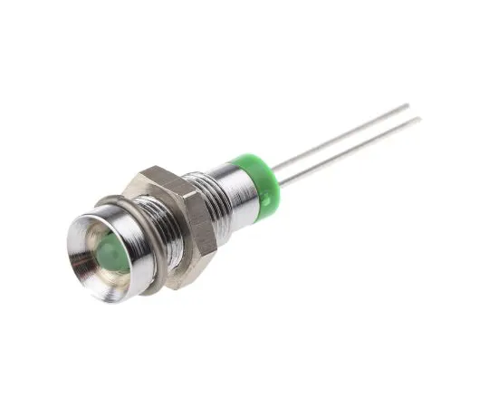 63-6585-36　RS PRO绿色指示器，2V直流，6毫米安装孔尺寸，铅针终止　208-829