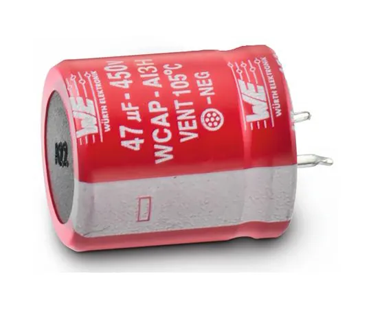 63-6969-44　伍斯Elektronik 220μF450V直流铝电解电容器，通过孔30 (Dia。)x 36 mm+105°30mm 10mm　861141485017